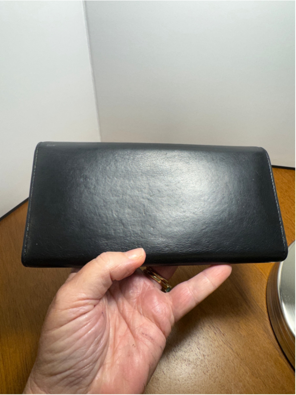Balenciaga Black Leather Envelope Large Wallet - Picture 3 of 9